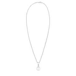 Elli Halskette Süßwasserzuchtperle Diamant 925 Sterling weiss Mittellange Halskette