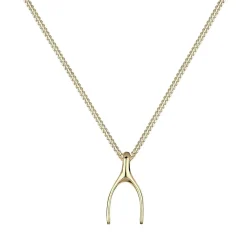 Elli Halskette Wünschelrute 375 Gelbgold gold Mittellange Halskette