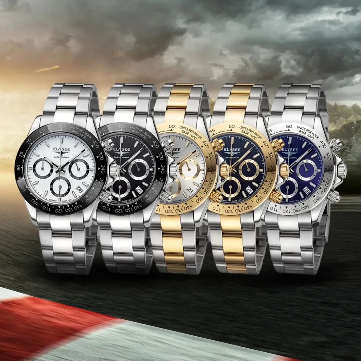 Elysee SPORTCHRONO. blau Chronograph