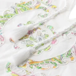 Emily van den Bergh Blusenshirt mit Stickereien weiß Bluse