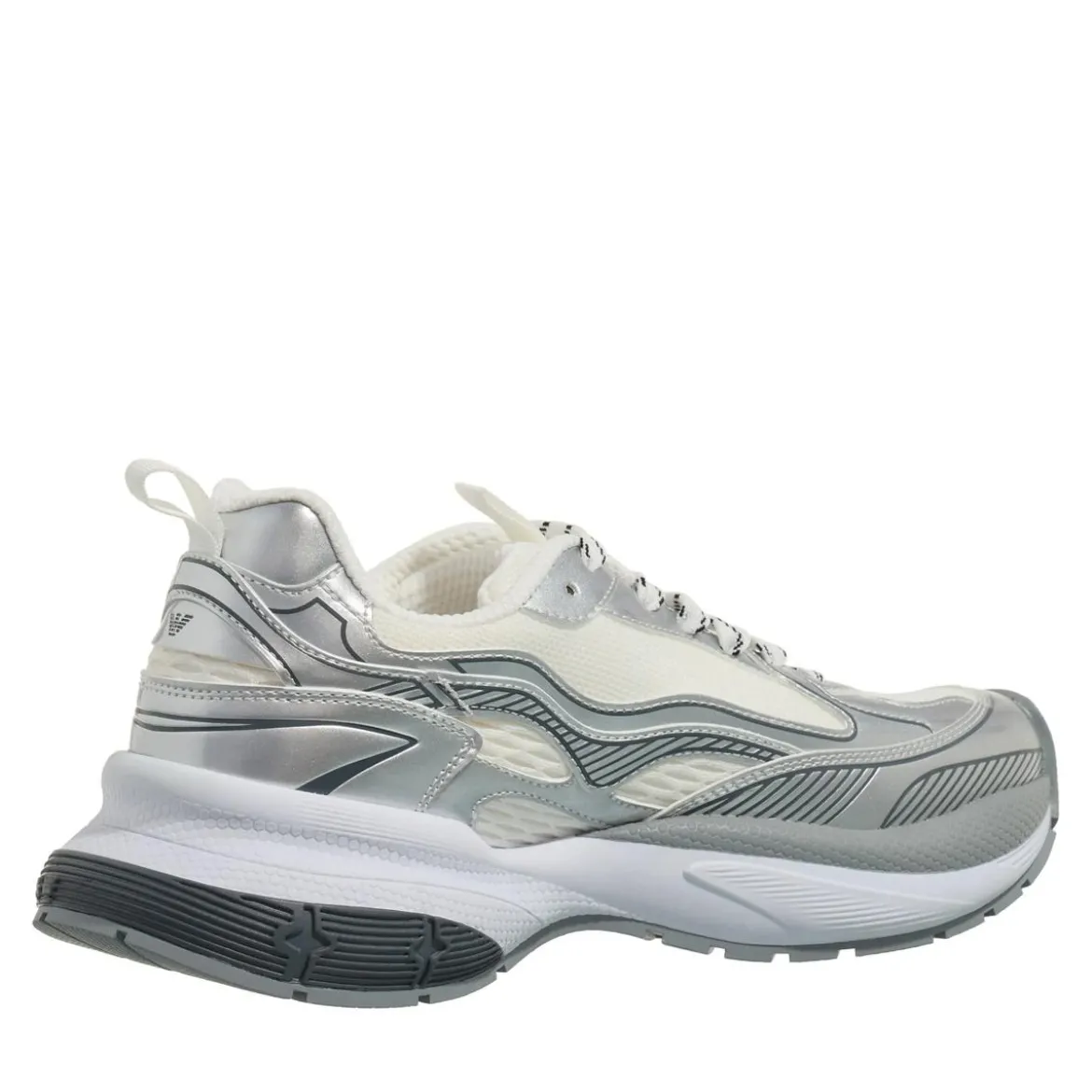Emporio Armani Aura Sneaker Silver Low-Top-Sneaker