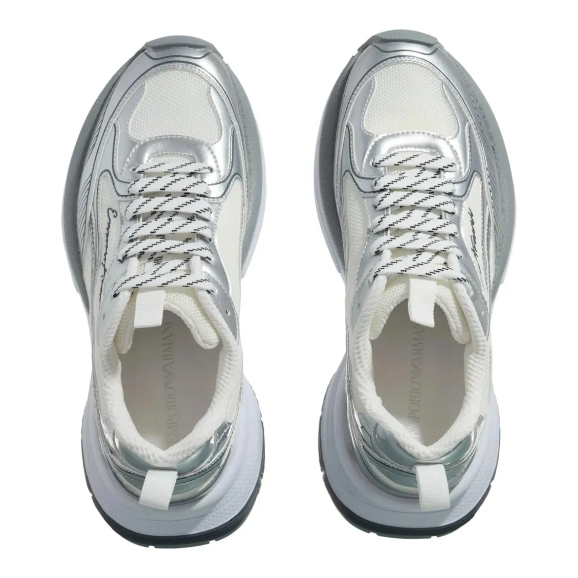 Emporio Armani Aura Sneaker Silver Low-Top-Sneaker