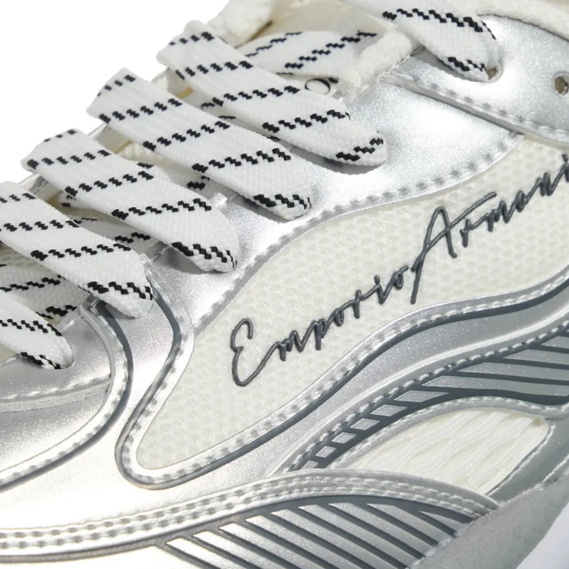 Emporio Armani Aura Sneaker Silver Low-Top-Sneaker