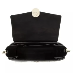 Emporio Armani P69 Shoulder Bag Leather Black Crossbody Bag