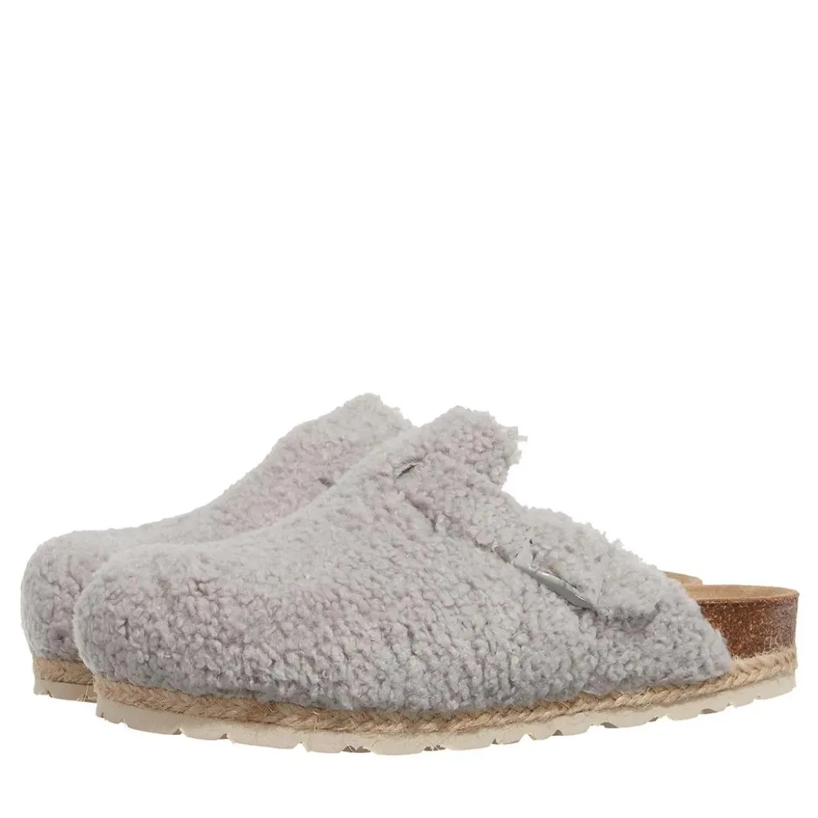 Espadrij l’originale Cloq Curly Gris Hausschuhe
