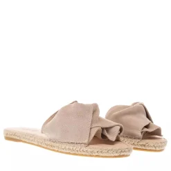 Espadrij l’originale Plage Boucle Velour Beige Slides