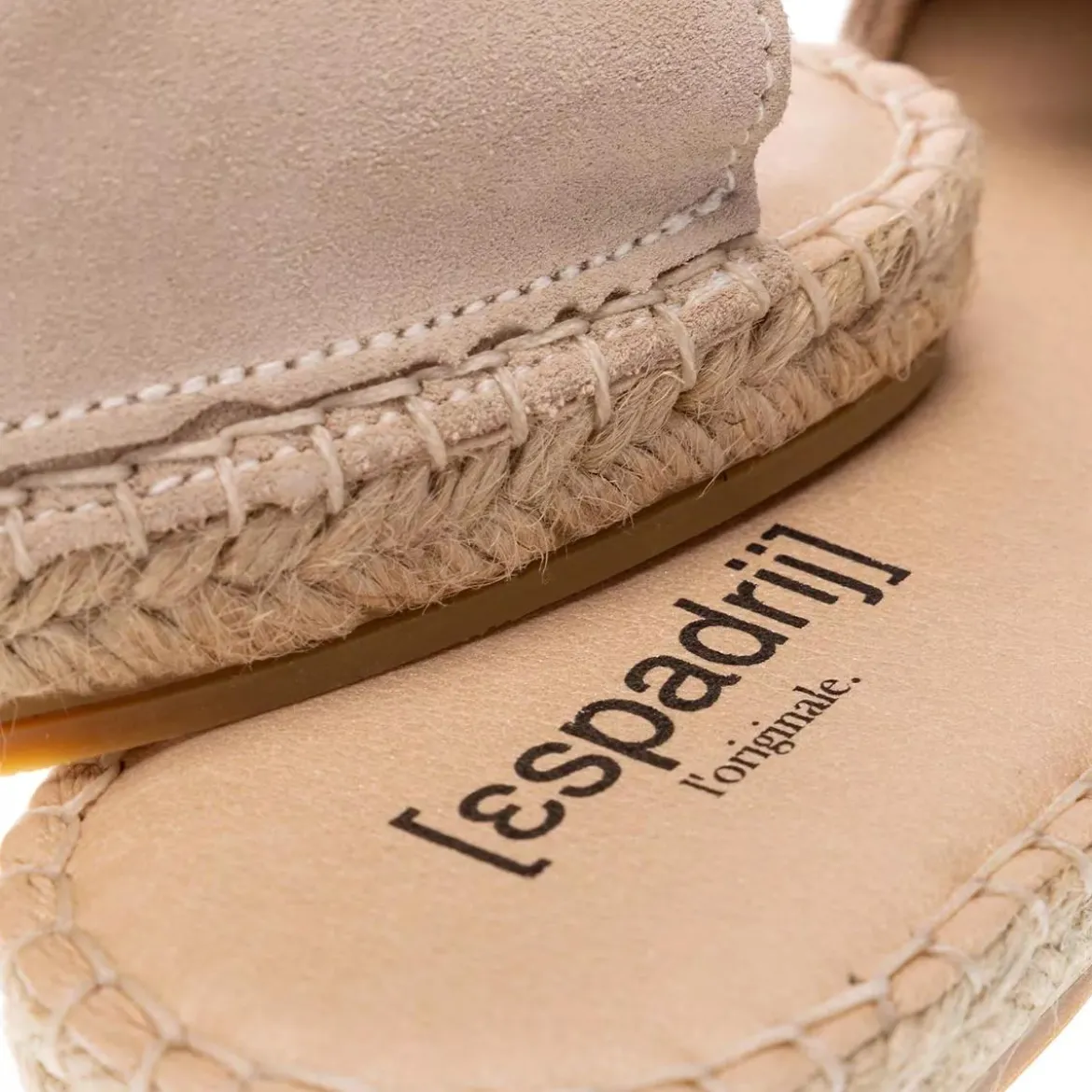 Espadrij l’originale Plage Boucle Velour Beige Slides