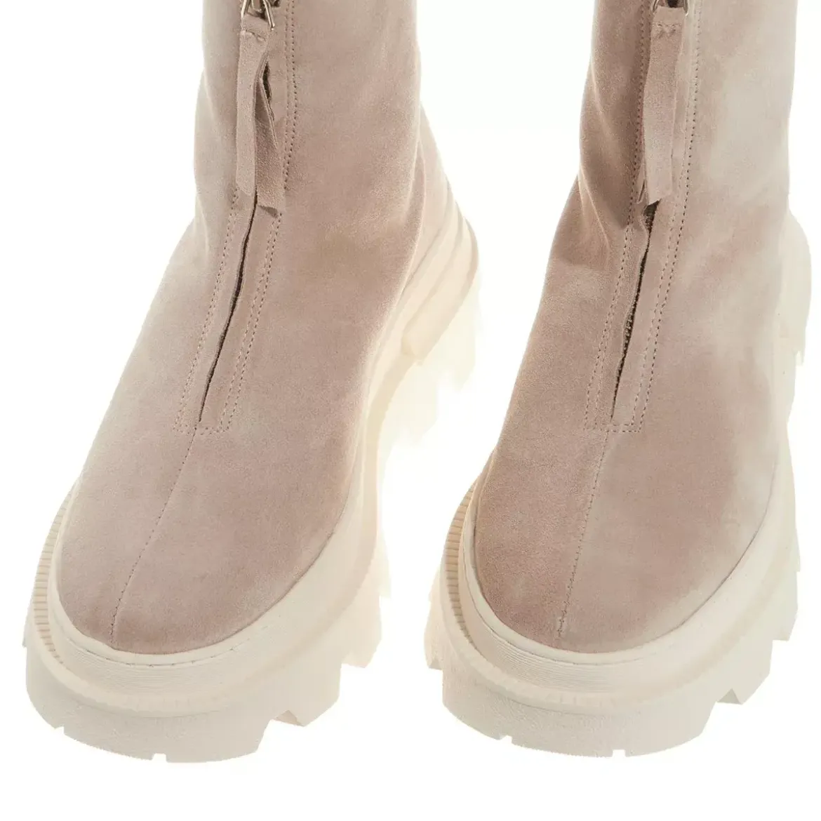 Espadrij l’originale Zipper Bootie Beige Stiefeletten