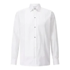 Eton Contemporary-Fit Twillhemd mit Plissee-Detail Weiß Hemd