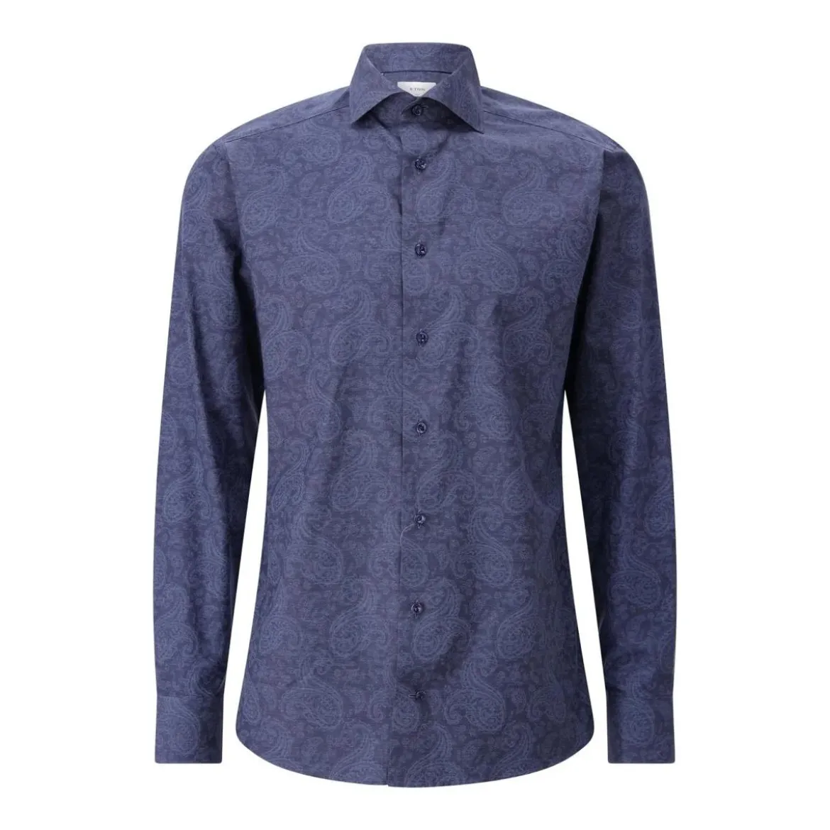 Eton Slim-Fit Hemd mit Paisley-Print Blau Hemd