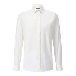 Eton Slim-Fit Twillhemd Creme Hemd