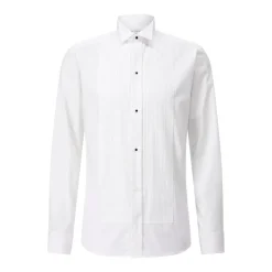 Eton Slim-Fit Twillhemd mit Wing-Kragen Weiß Hemd