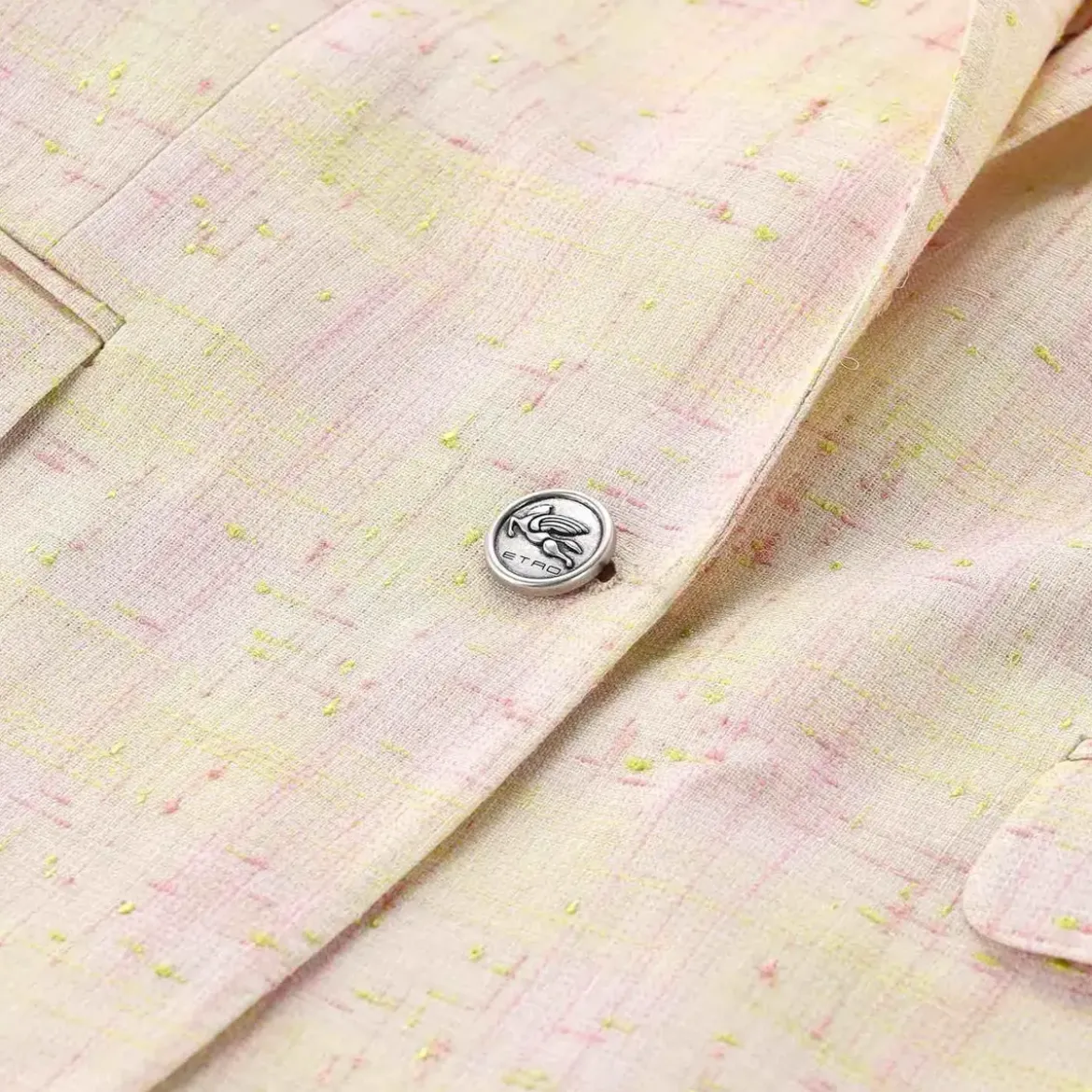 Etro Blazer aus Tweed pink Blazer