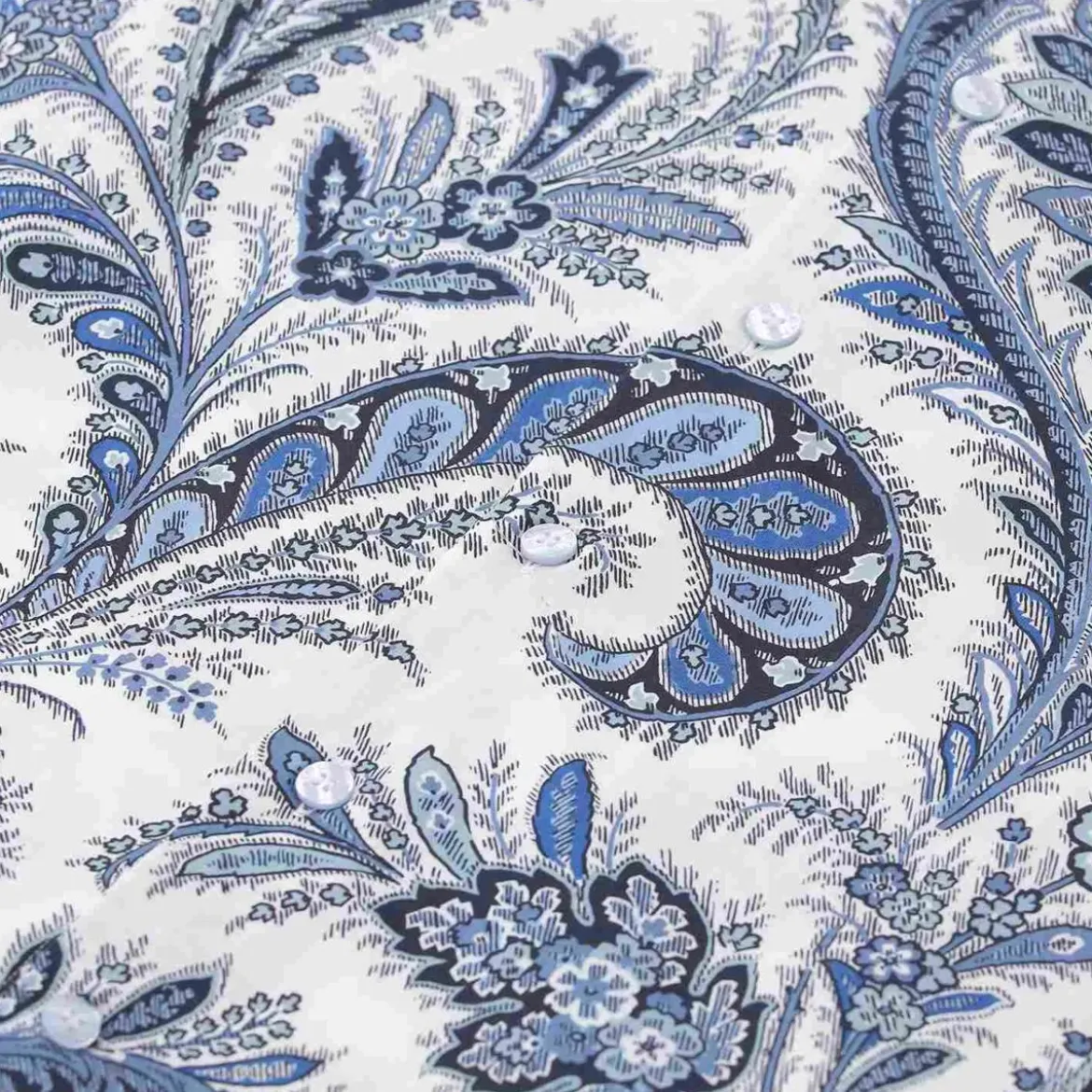Etro Hemd mit Paisley-Muster grau Hemd
