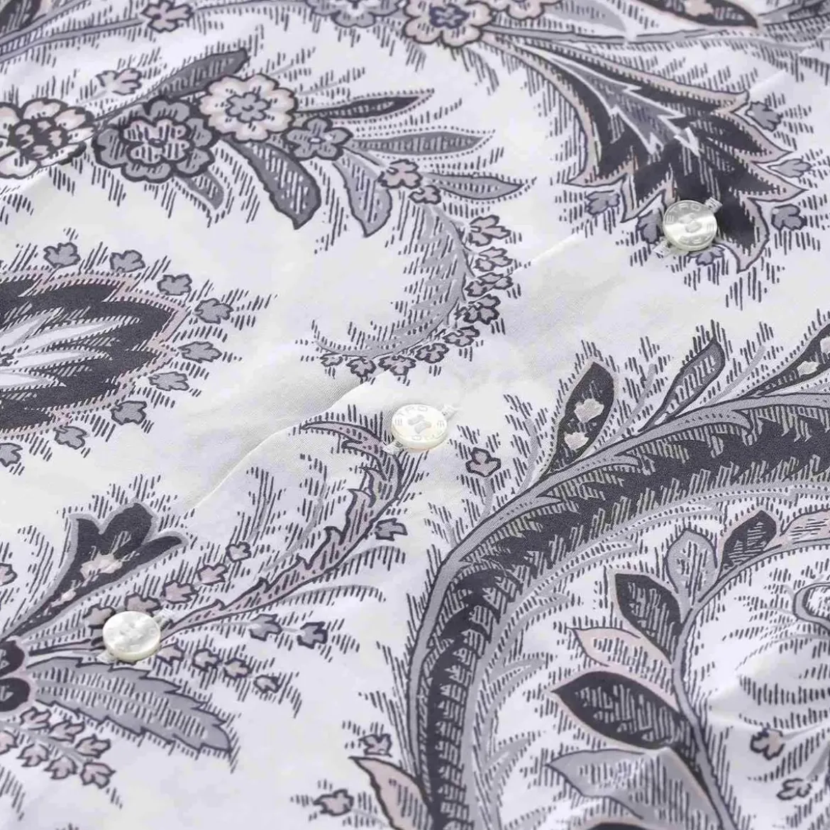 Etro Hemd mit Paisley-Muster grau Hemd