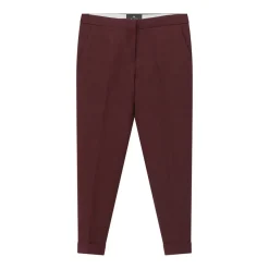Etro Hose aus Woll-Mix rot Stoffhose