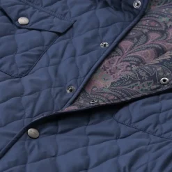 Etro Leichte Steppjacke blau Steppjacke