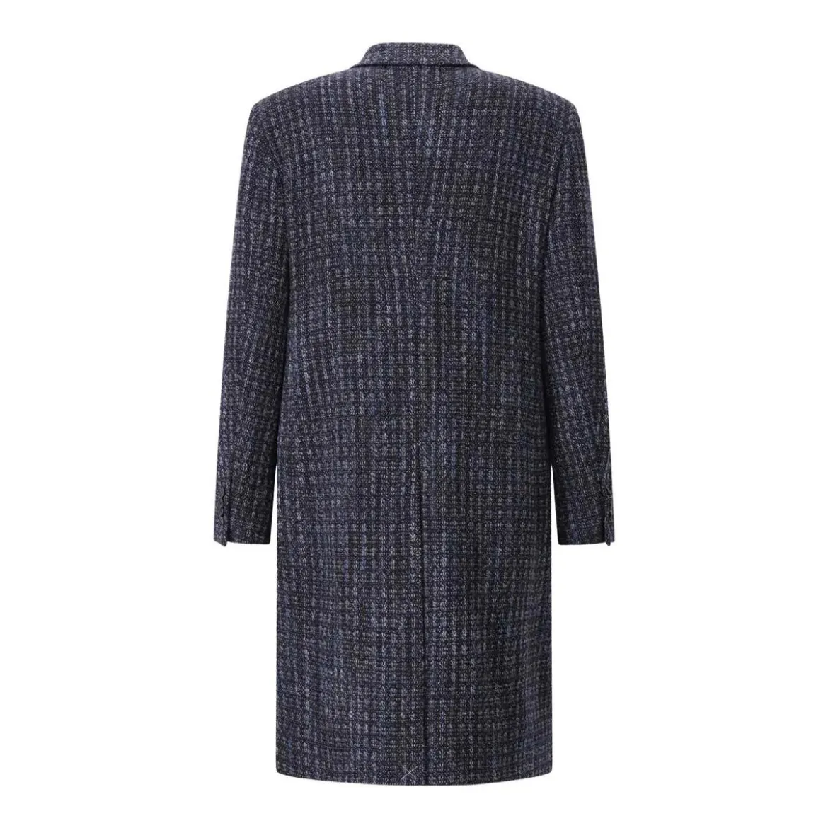 Etro Mantel aus Wolle blau Wollmantel