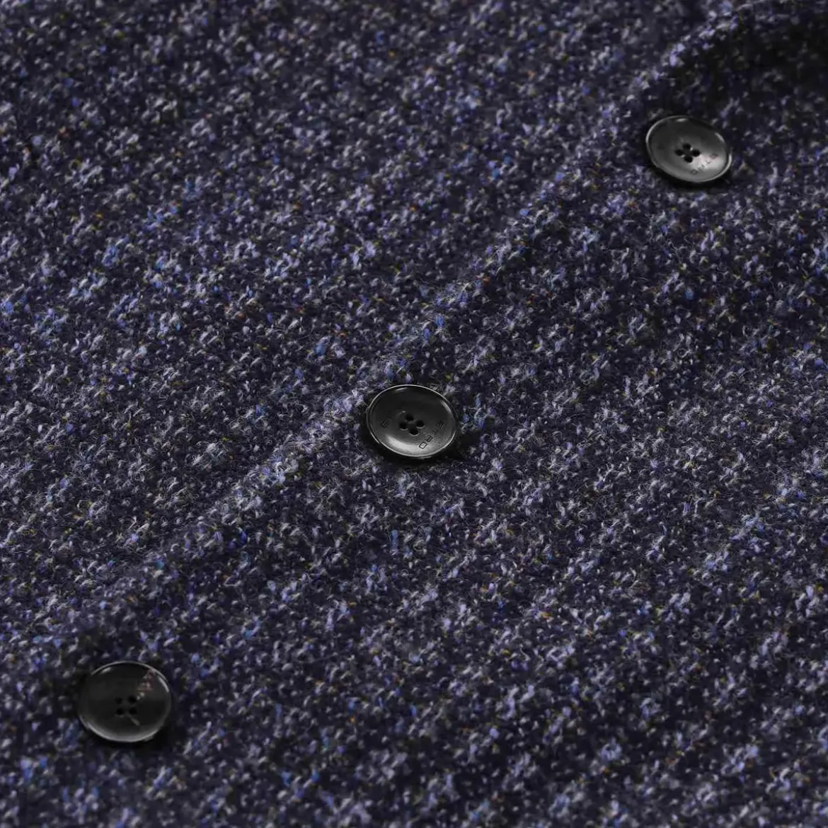 Etro Mantel aus Wolle blau Wollmantel