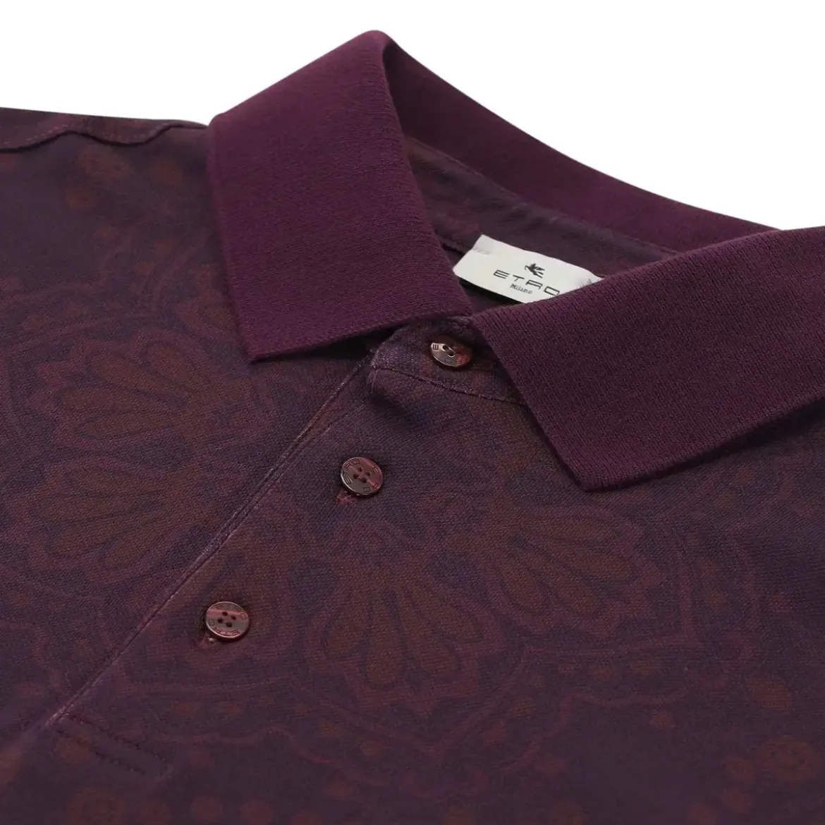 Etro Poloshirt mit Paisley-Muster blau Poloshirt