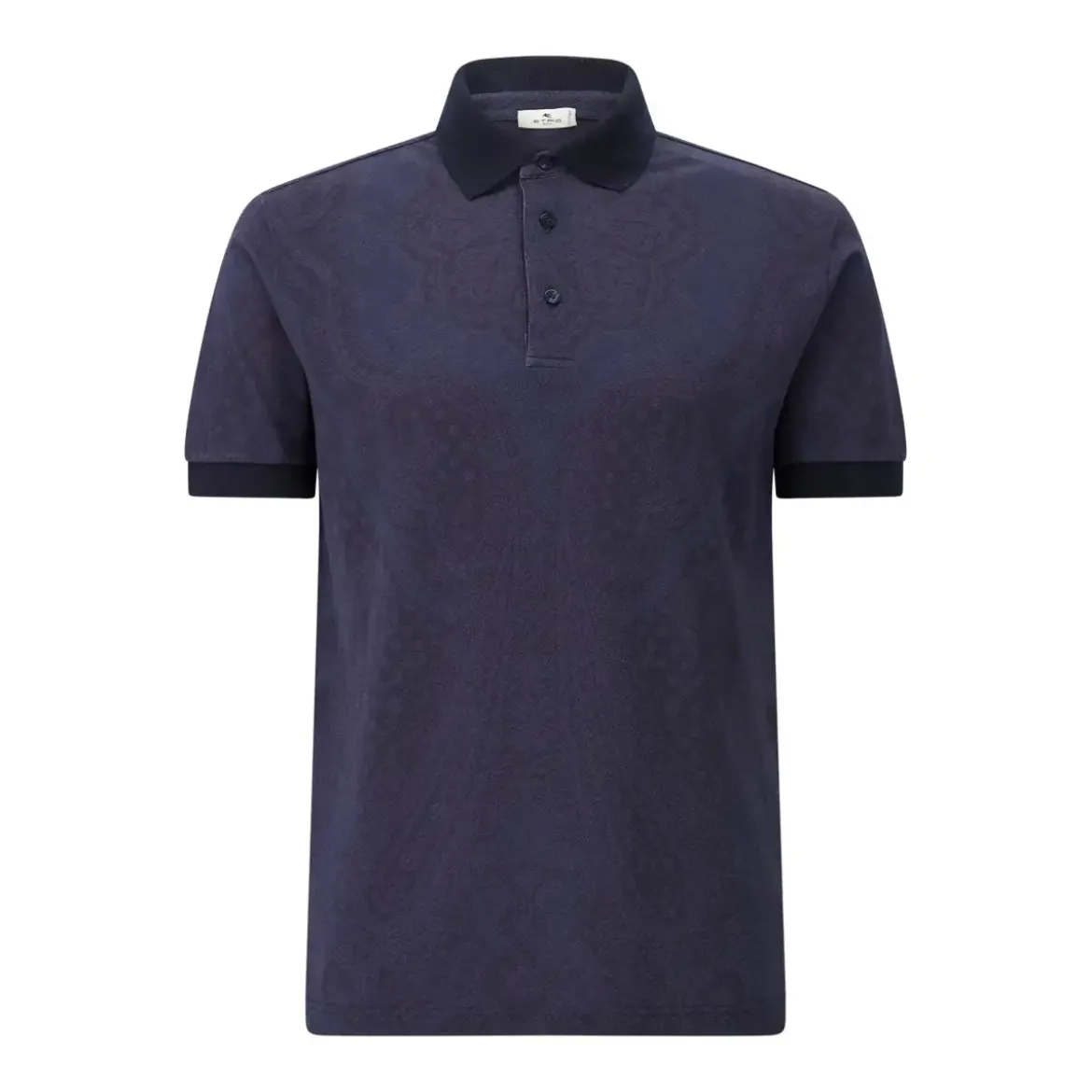 Etro Poloshirt mit Paisley-Muster blau Poloshirt