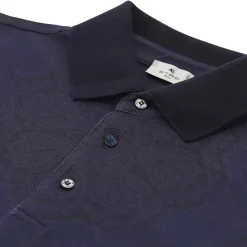 Etro Poloshirt mit Paisley-Muster blau Poloshirt