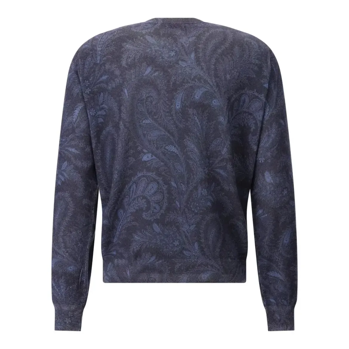 Etro Pullover aus Kaschmir-Seiden-Mix blau Pullover