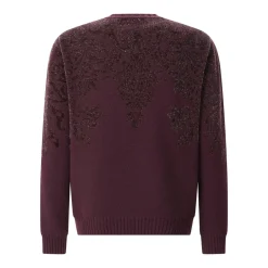 Etro Pullover aus Woll-Mix lila Pullover