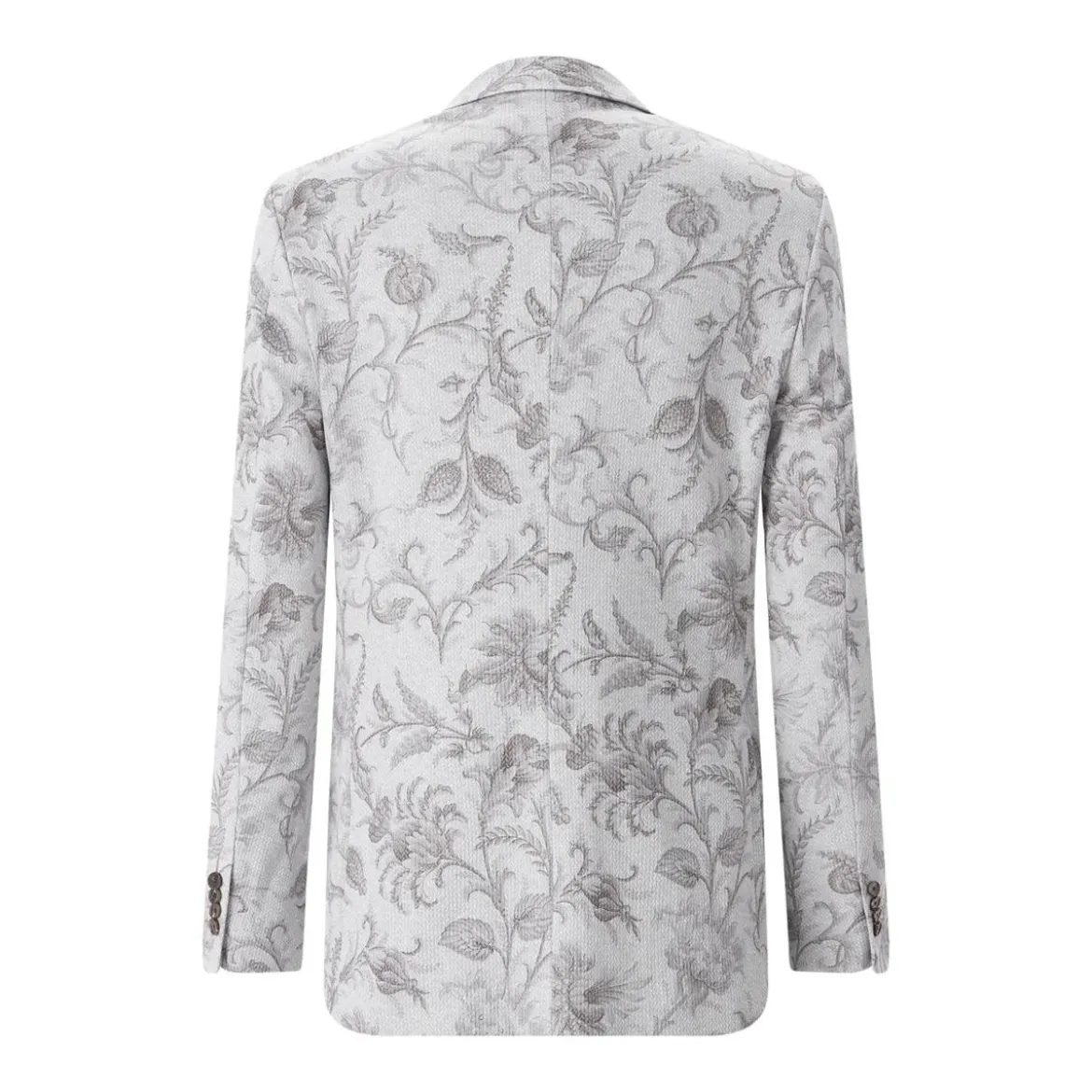 Etro Sakko mit floralem Muster grau Anzugjacke