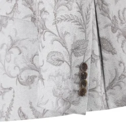 Etro Sakko mit floralem Muster grau Anzugjacke