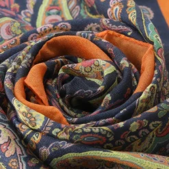 Etro Schal aus Kaschmir-Mix blau Leichter Schal
