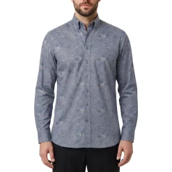 Etro Slim-Fit Hemd aus Baumwoll-Mix blau Hemd