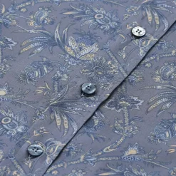 Etro Slim-Fit Hemd aus Baumwoll-Mix blau Hemd