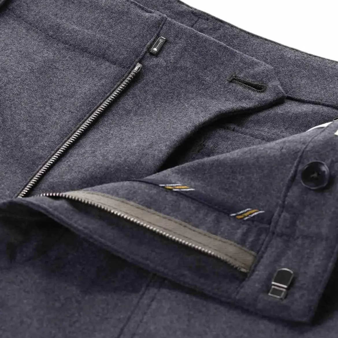 Etro Stoffhose mit Seitentaschen braun Stoffhose