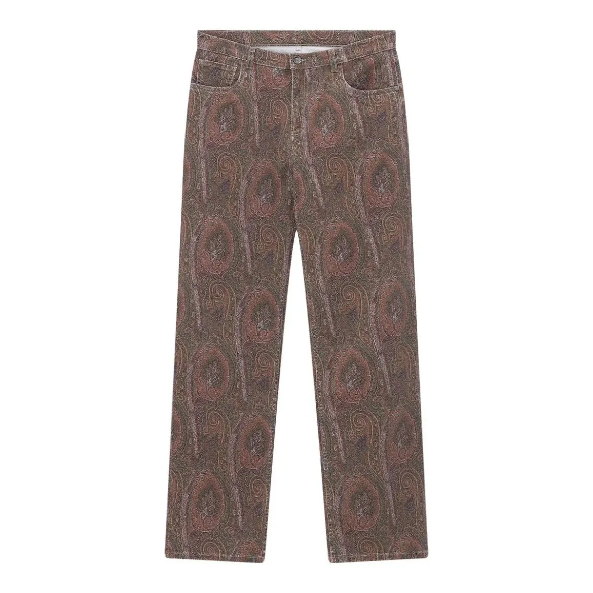 Etro Straight-Fit Jeans mit Paisley Muster braun Hose