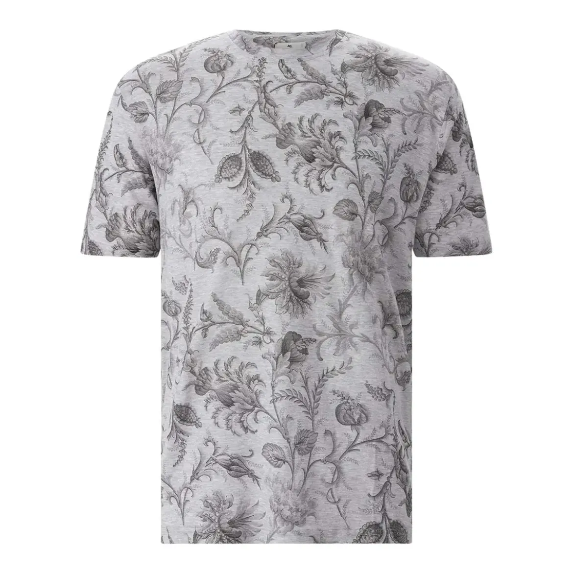 Etro T-Shirt mit floralem Muster grau T-Shirt