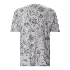 Etro T-Shirt mit floralem Muster grau T-Shirt