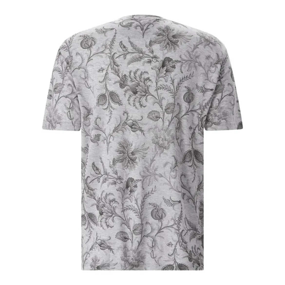 Etro T-Shirt mit floralem Muster grau T-Shirt