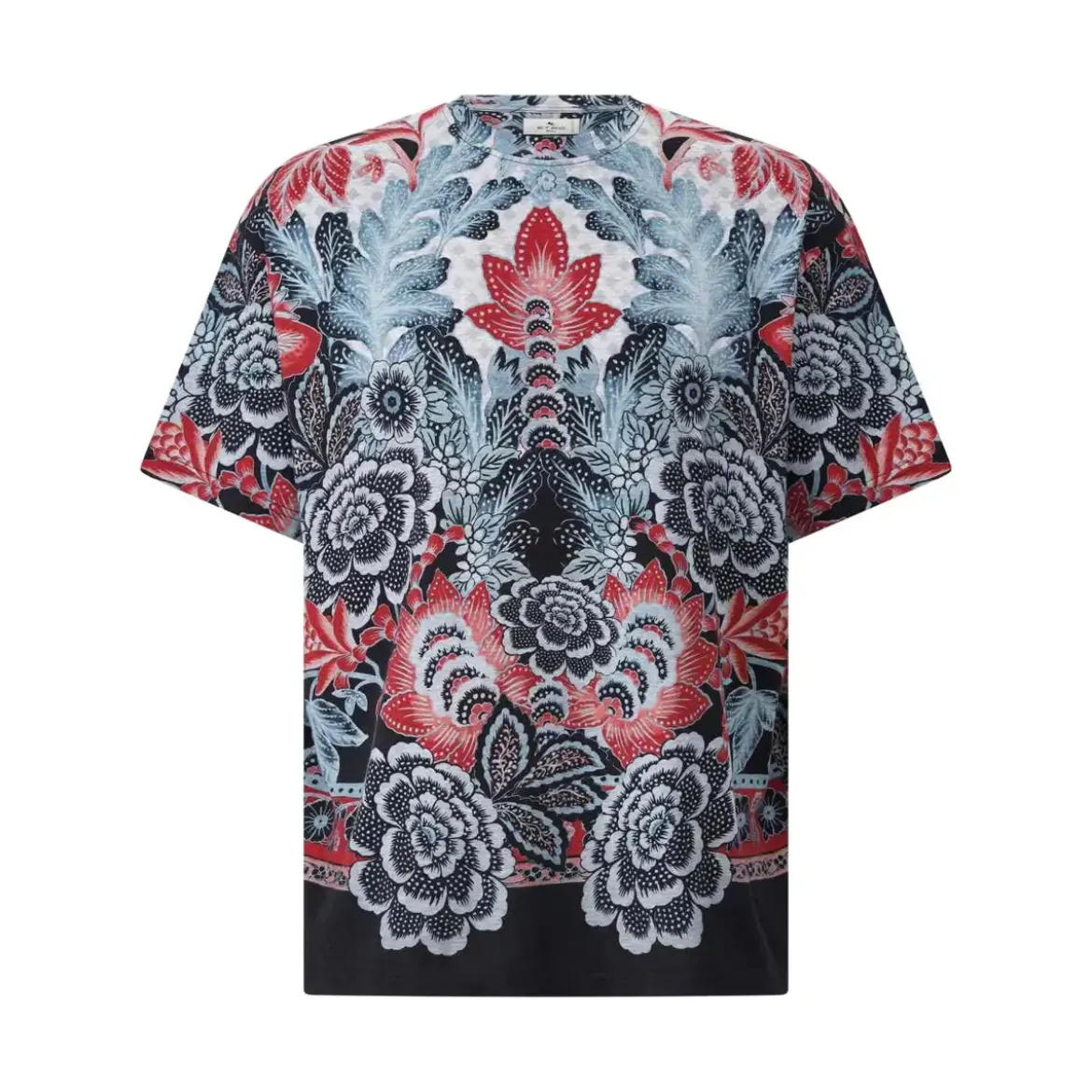Etro T-Shirt mit Paisley-Muster blau T-Shirt