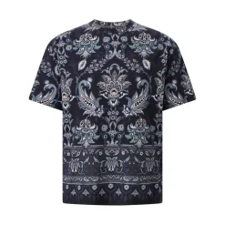 Etro T-Shirt mit Paisley-Muster blau T-Shirt
