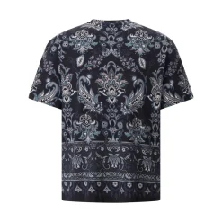 Etro T-Shirt mit Paisley-Muster blau T-Shirt