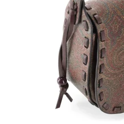 Etro Umhängetasche aus Leder braun Crossbody Bag