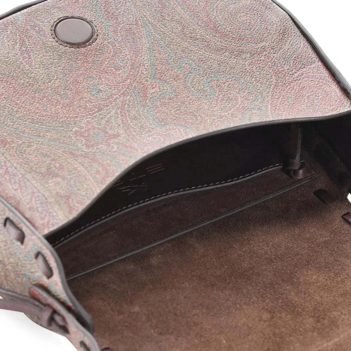 Etro Umhängetasche aus Leder braun Crossbody Bag