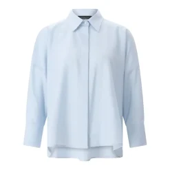 Fabiana Filippi Bluse mit Schmuckdetails blau Bluse