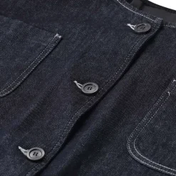 Fabiana Filippi Jacke aus Denim und Strick dunkelblau Jeansjacke