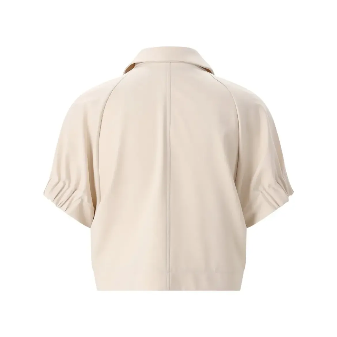 Fabiana Filippi Kurzarm-Jacke aus Materialmix beige Übergangsjacke