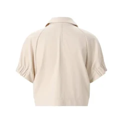 Fabiana Filippi Kurzarm-Jacke aus Materialmix beige Übergangsjacke