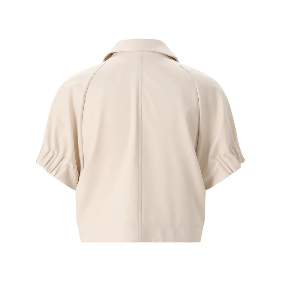 Fabiana Filippi Kurzarm-Jacke aus Materialmix beige Übergangsjacke
