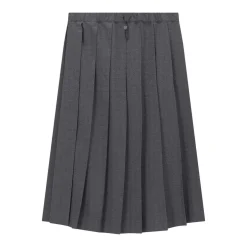 Fabiana Filippi Plissierter Midirock aus Wolle grau Maxirock