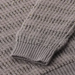 Fabiana Filippi Pullover aus Wolle-Alpaka-Mix grau Pullover